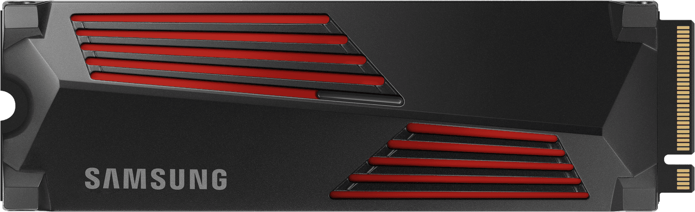 Samsung 990 PRO M.2 NVMe SSD with heatsink — stocked in Bur Dubai, Dubai.