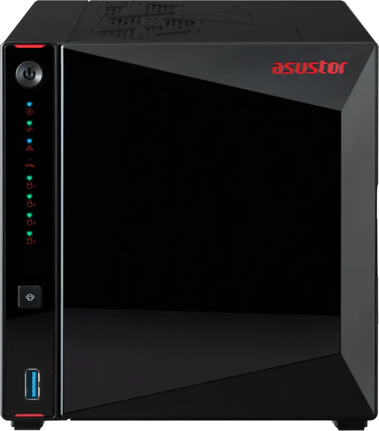 Asustor Nimbustor Gen2 4-bay NAS, front view, supplied by IT World Trading, Bur Dubai, Dubai.