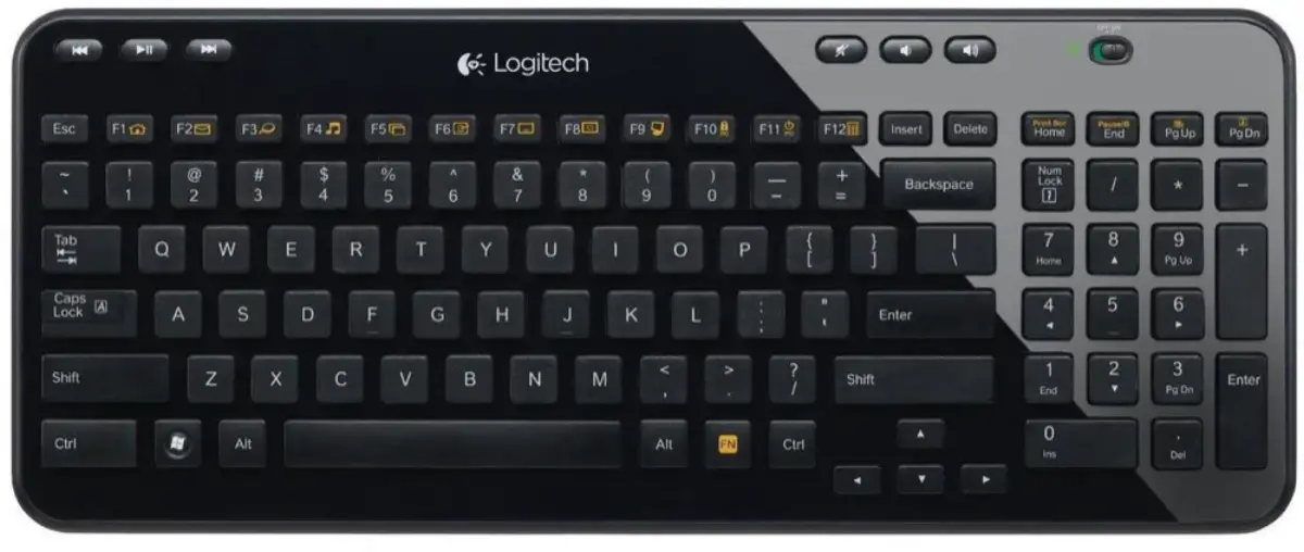 Logitech K360 keyboard — genuine stock at IT World Trading, Bur Dubai, Dubai.