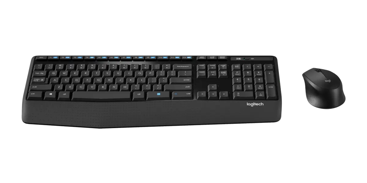 Logitech MK345 combo — genuine stock at IT World Trading, Bur Dubai, Dubai.
