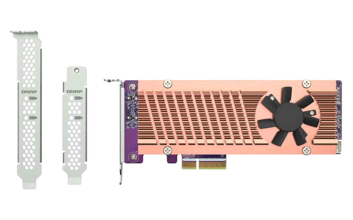 QNAP Dual M.2 22110 / 2280 PCIe Gen3 x4 NVMe SSD Expa