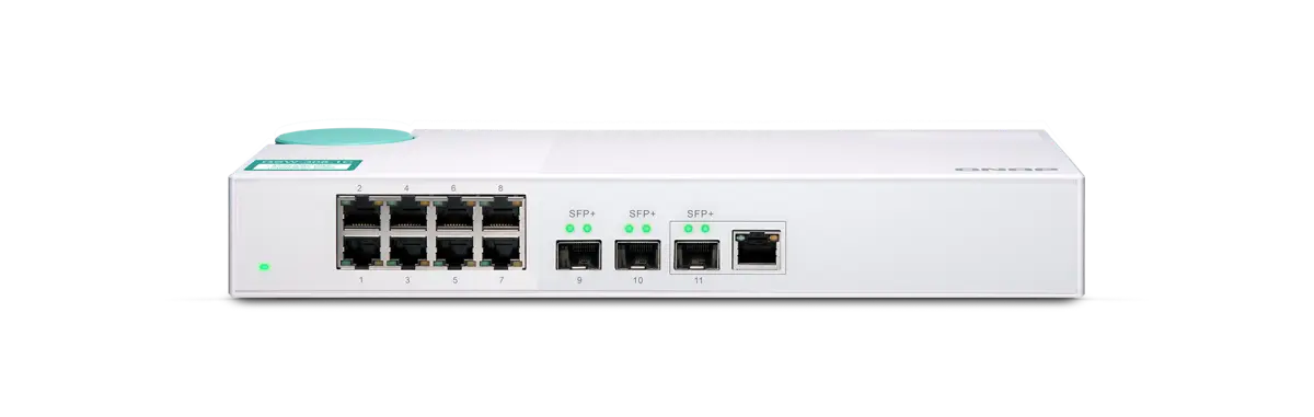 QNAP QSW-308-1C 8-Port Gigabit Unmanaged Switch with