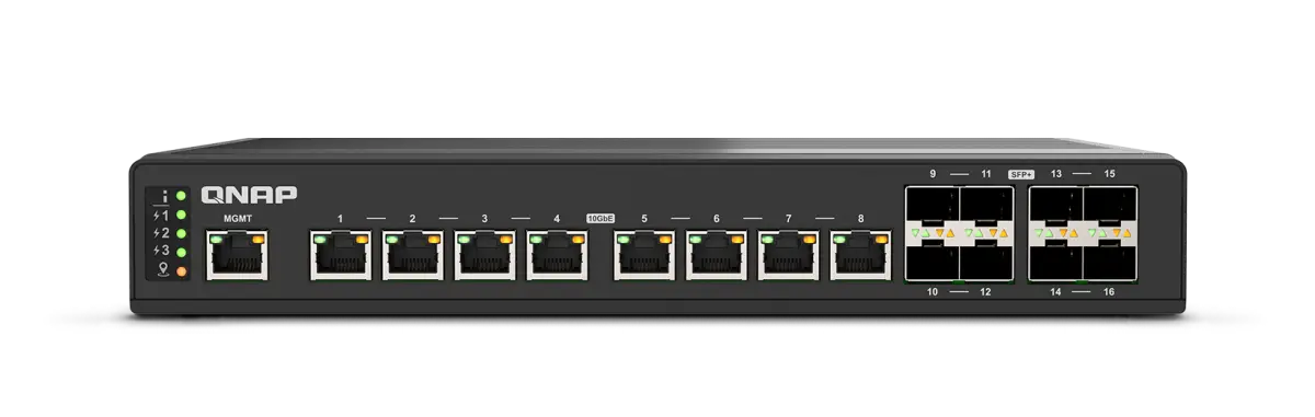 QNAP QSW-IM3216-8S8T 16-Port 10G Managed Industrial N