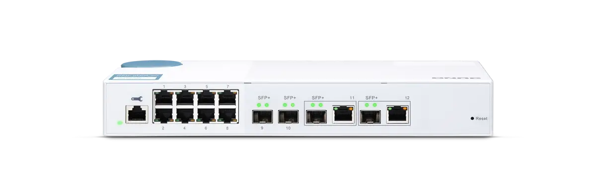 QNAP QSW-M408-2C 12-Port Gigabit Managed Switch with