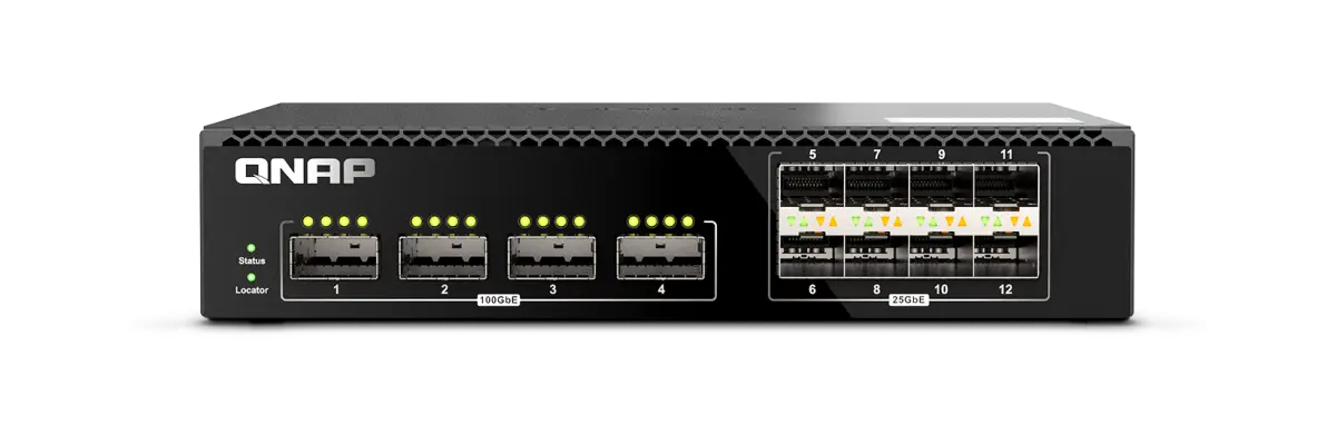 QNAP QSW-M7308R-4X 12-Port 100G QSFP28 / 25G SFP28 Ma