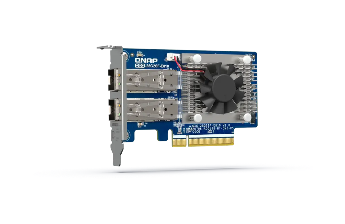 QNAP QXG-25G2SF-E810 2-Port 25G SFP28 PCIe 4.0 Networ