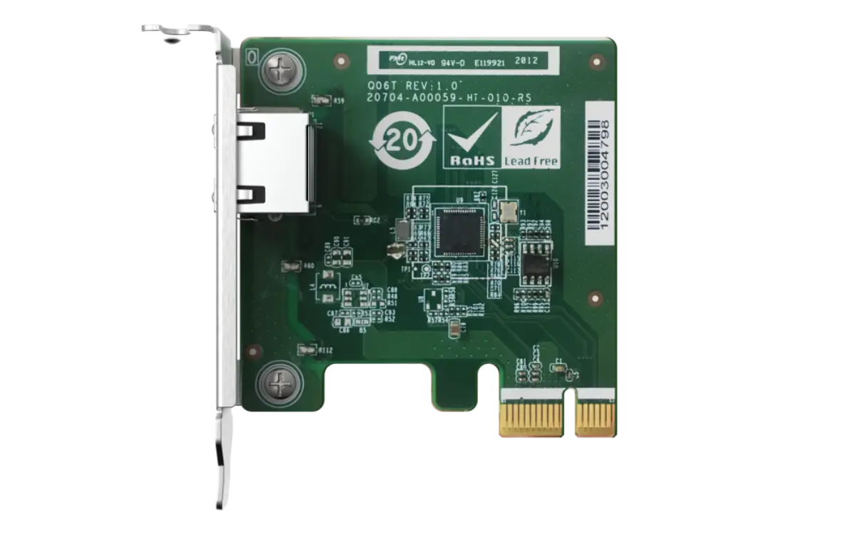 QNAP Single-Port 2.5GbE PCIe Network Expansion Card