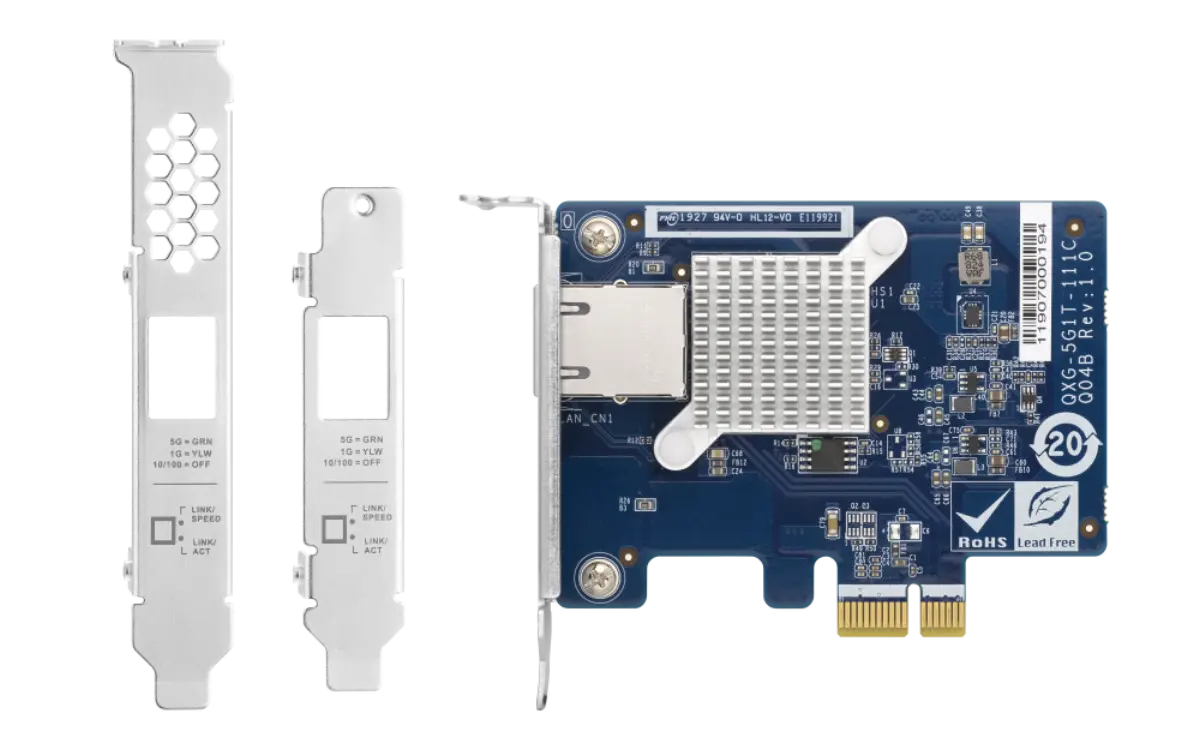 QNAP QXG-5G1T-111C Single-Port 5GbE PCIe Network Expa