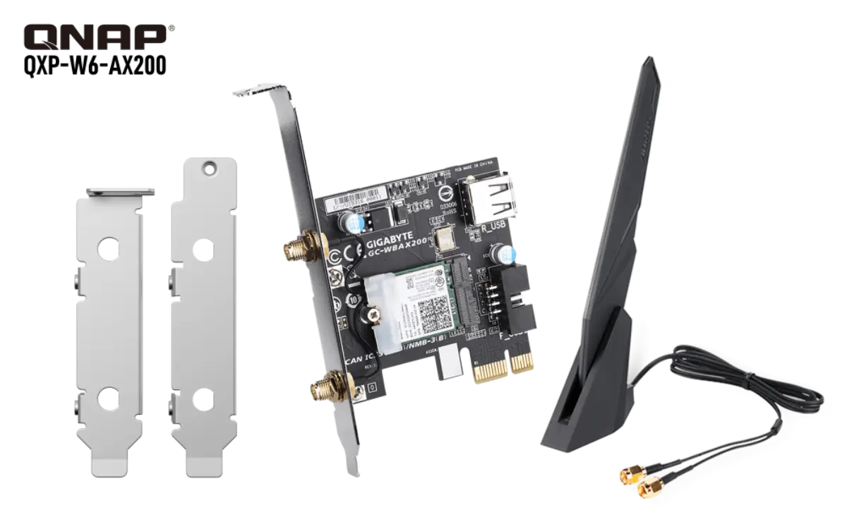 QNAP QXP-W6-AX200 Wireless Dual-Band Wi-Fi 6 PCIe Net