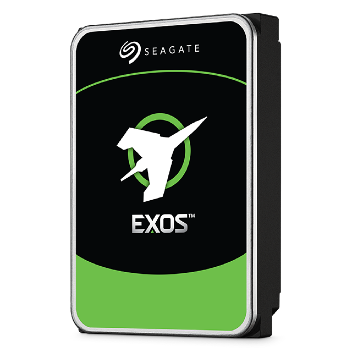 Seagate Exos enterprise hard drive with the green Exos badge — stocked 2TB to 30TB.