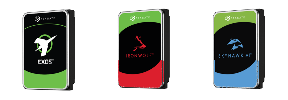 Seagate Exos, IronWolf and SkyHawk AI hard drive lineup — stocked across every capacity tier in Bur Dubai.